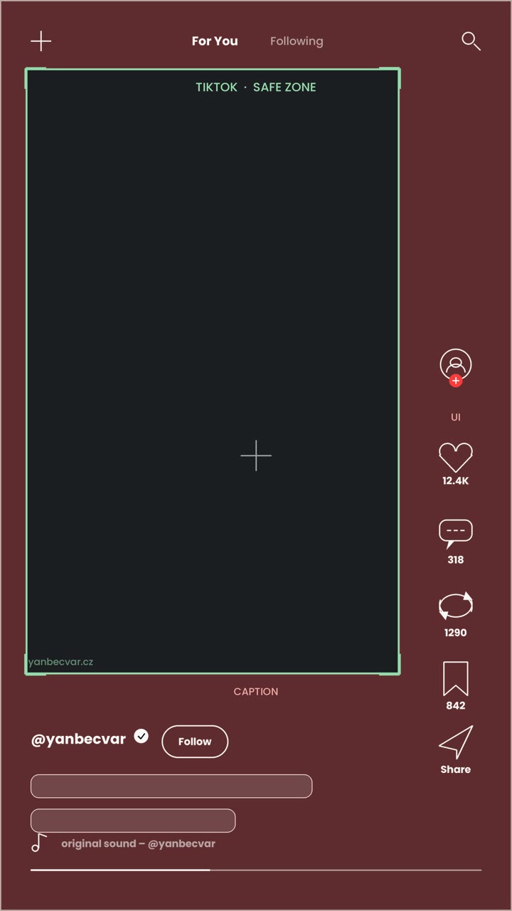 Safe Zones — overlay pro TikTok